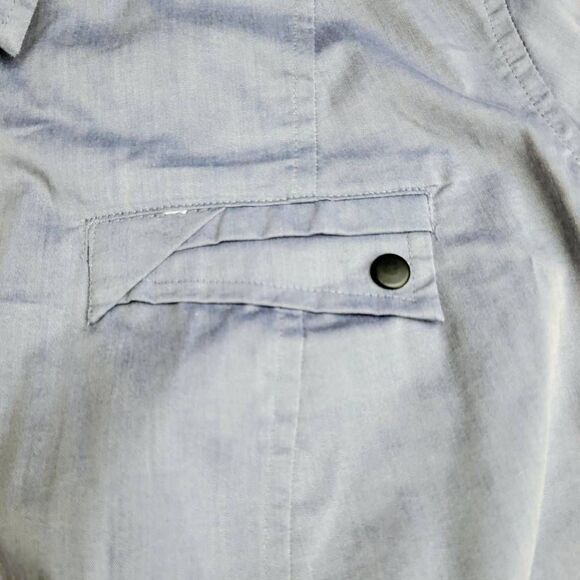 Worthington Lavender Blue Snap Buttons Long Sleeve Shirt on Sale 5 for $25 - Picture 4 of 8